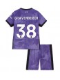 Liverpool Ryan Gravenberch #38 Ausweichtrikot für Kinder 2023-24 Kurzarm (+ Kurze Hosen)